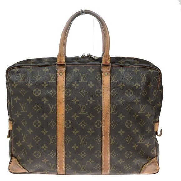 LOUIS VUITTON Porte Documents Voyage Briefcase Hand Bag Monogram - Picture 3 of 16